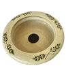 Large Italian Hand-Painted Ceramic Planter w/ Olive Branches - 5022
