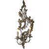 Pair of Italian Hand-carved 2 Light Wall Sconce with Acanthus Leaf Design - 2767