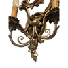 Pair of Italian Hand-carved 2 Light Wall Sconce with Acanthus Leaf Design - 2767