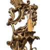 Pair of Italian Hand-carved 2 Light Wall Sconce with Acanthus Leaf Design - 2767