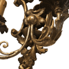 Pair of Italian Hand-carved 2 Light Wall Sconce with Acanthus Leaf Design - 2767