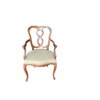 Pair of Italian Wood Carved Arm Chairs - 4993