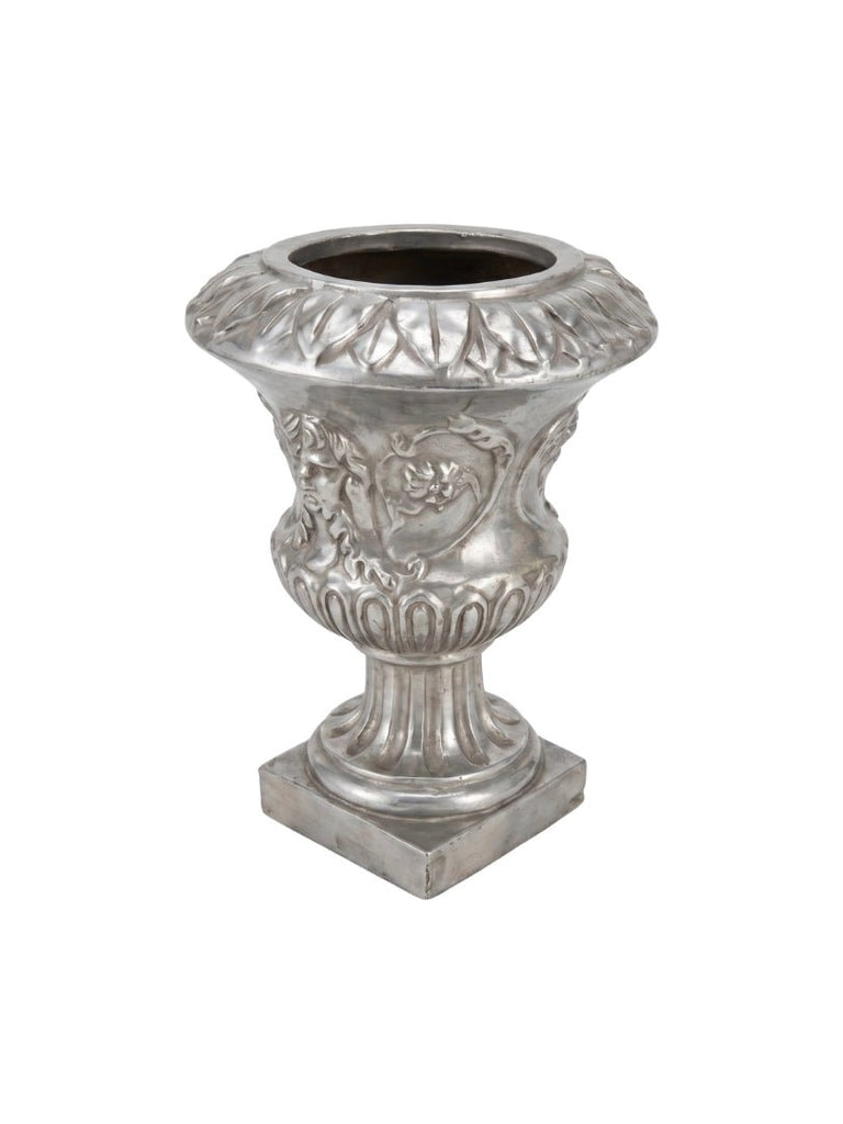 Silver Painted Terracotta Planter - 4978