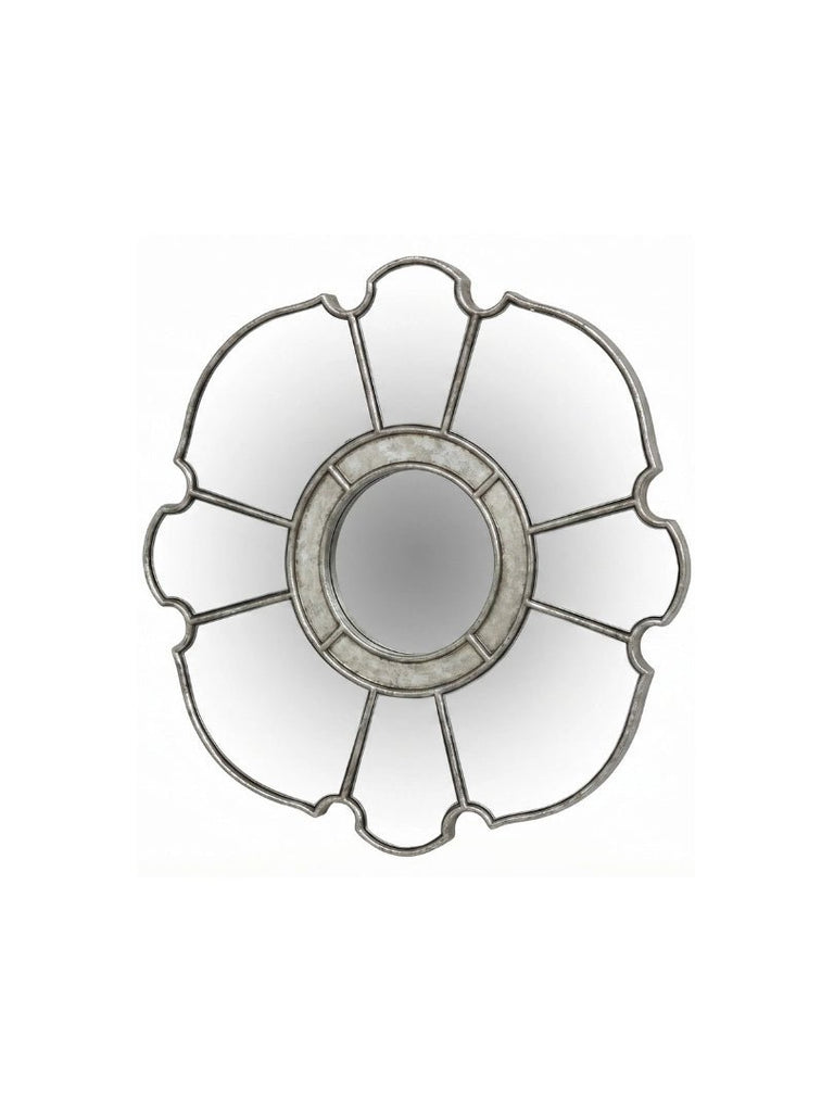 Starburst Mirror with Silver Finish Frame and Beveled Glass - 4096