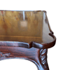 Wood Carved Square Side Table with Cabriole Legs - 5043