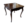 Wood Carved Square Side Table with Cabriole Legs - 5043
