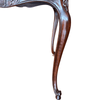 Wood Carved Square Side Table with Cabriole Legs - 5043