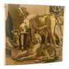 Wool Tapestry Fragment Featuring Three Dogs at Rest. Left Facing - T10169