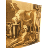 Wool Tapestry Fragment Featuring Three Dogs at Rest. Left Facing - T10169