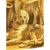 Wool Tapestry Fragment Featuring Three Dogs at Rest. Left Facing - T10169