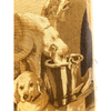 Wool Tapestry Fragment Featuring Three Dogs at Rest. Right Facing - T10168
