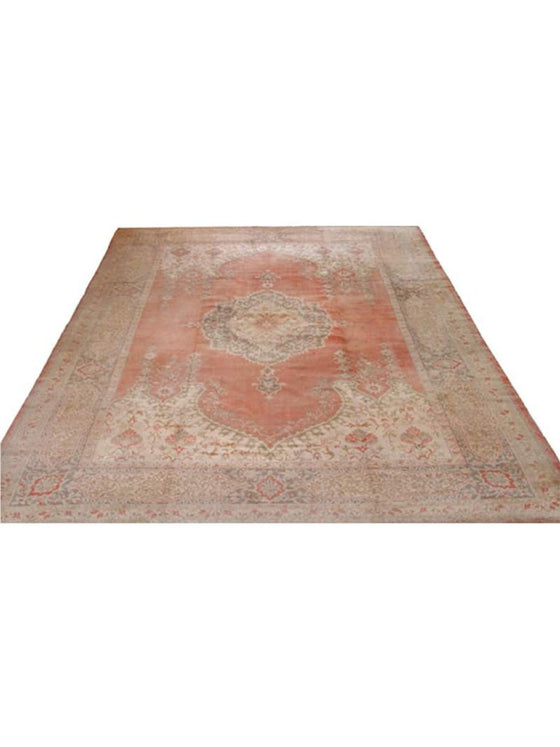 10x 13 Antique Turkish Oushak Area Rug – 106758.