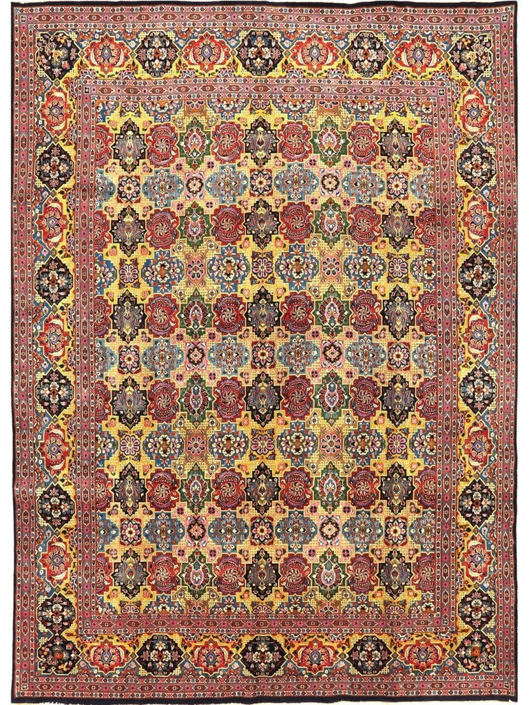 10x 14 Old Persian Tabriz Area Rug - 110951.