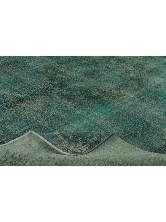 10x12 Green Overdyed Area Rug - 500527.