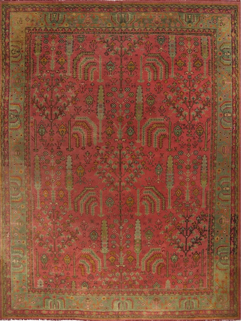 10x13 Antique Turkish Oushak Area Rug - 108785.