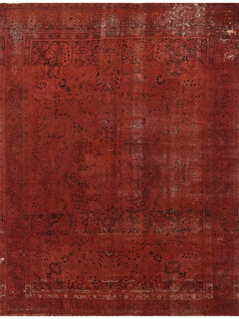 10x13 Modern Overdyed Persian Area Rug - 110930.