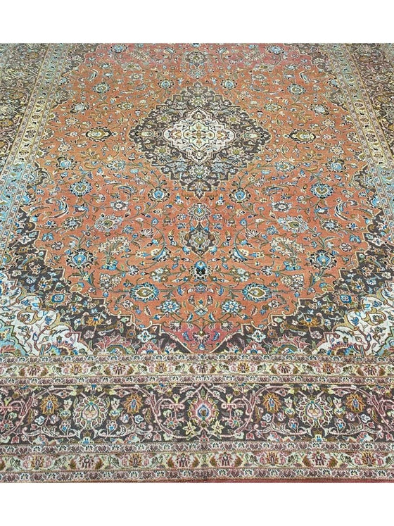 10x13 Old Persian Kashan Area Rug - 107634.