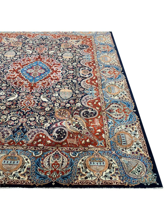 10x13 Old Persian Kashmar Area Rug – 109864.