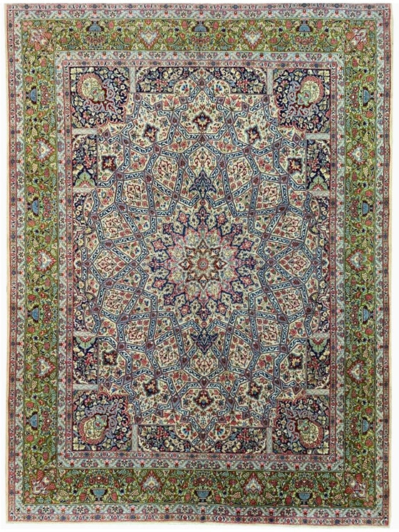 10x13 Old Persian Kerman Area Rug - 109347.