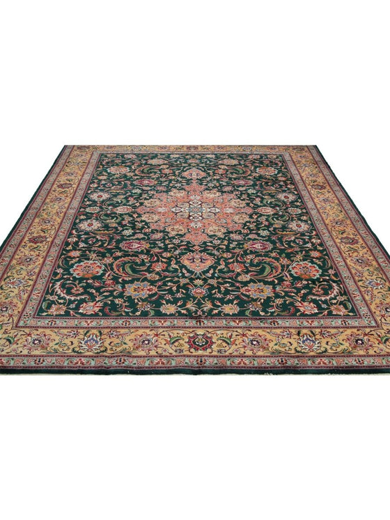 10x13 Old Persian Tabriz Area Rug - 110374.