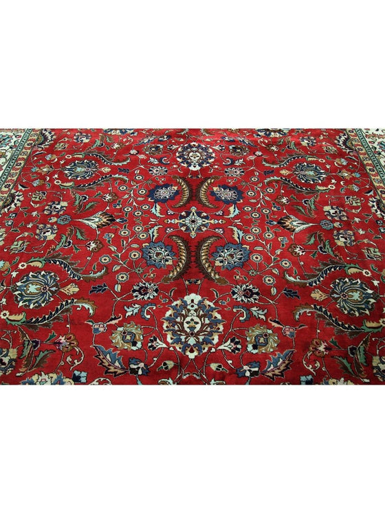 10x13 Old Persian Tabriz Area Rug – 110424.