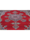 Old Persian Tabriz Area Rug - 9.7x12.7 - Red/Navy - 110545.