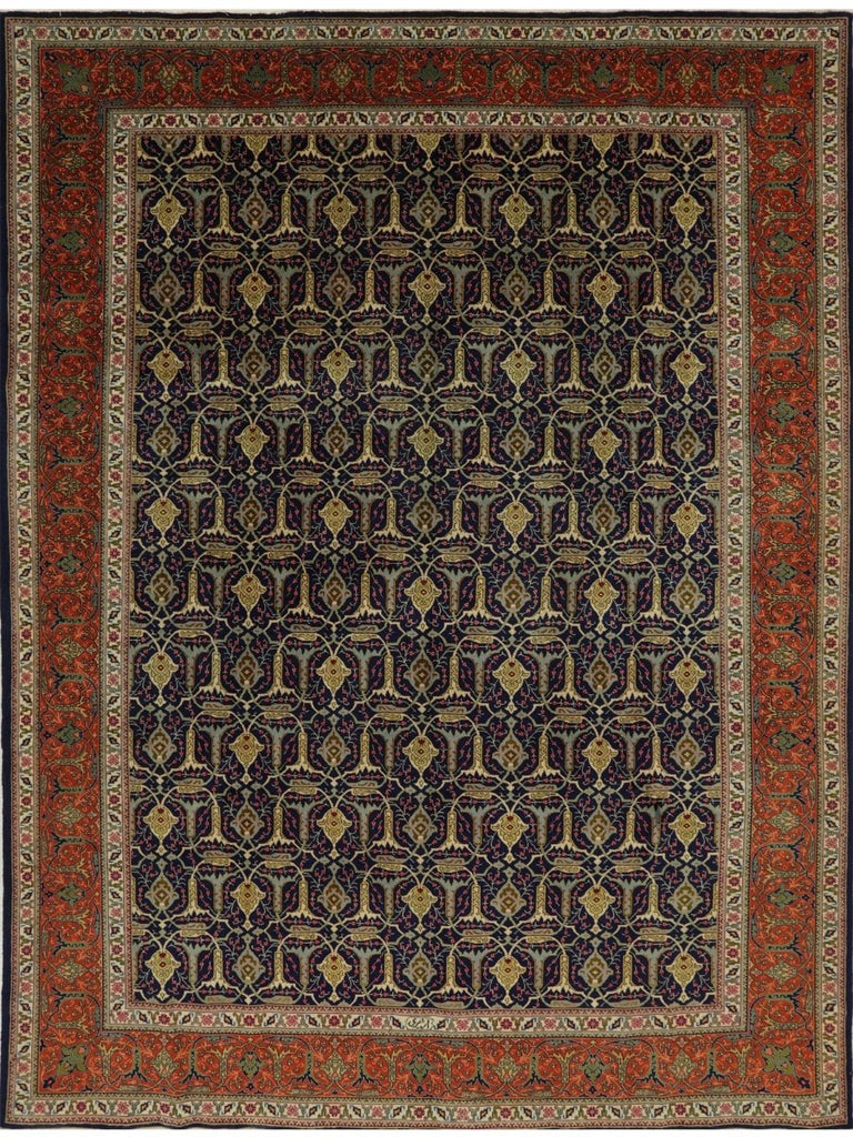 10x13 Old Persian Tabriz Area Rug - 110947.