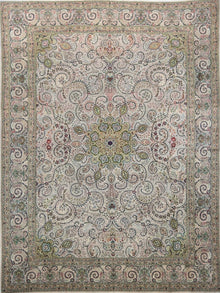  10x13 Old Persian Tabriz Masterpiece Rug - 109885.