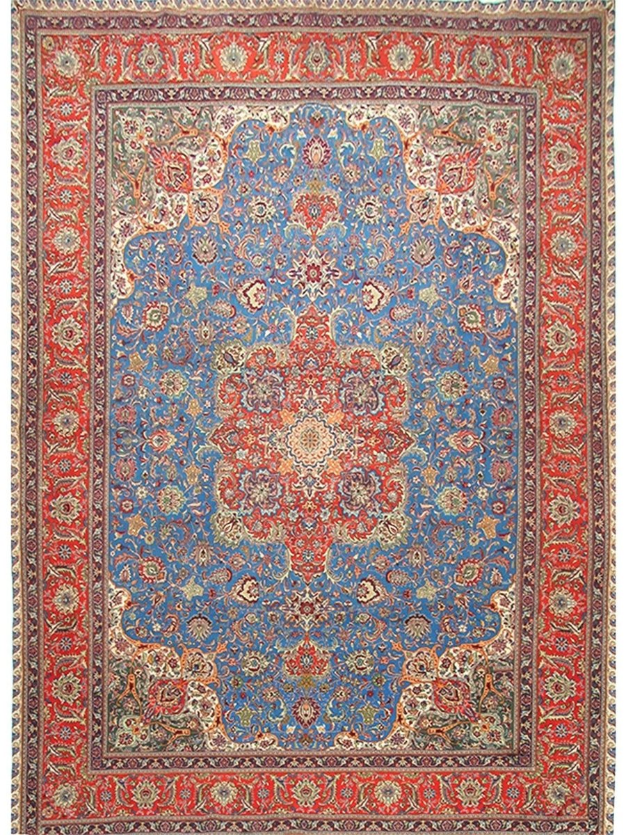 10x13 Old Persian Tabriz Masterpiece Rug - 110342