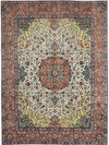 10x13 Old Persian Tabriz Masterpiece Rug - 110372.