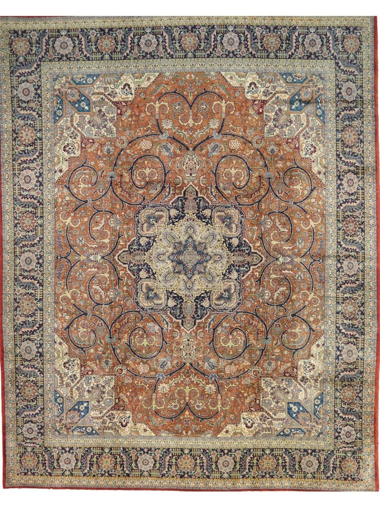 10x13 Old Persian Tabriz Rug - 110395.