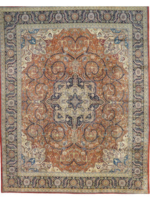  10x13 Old Persian Tabriz Rug - 110395.