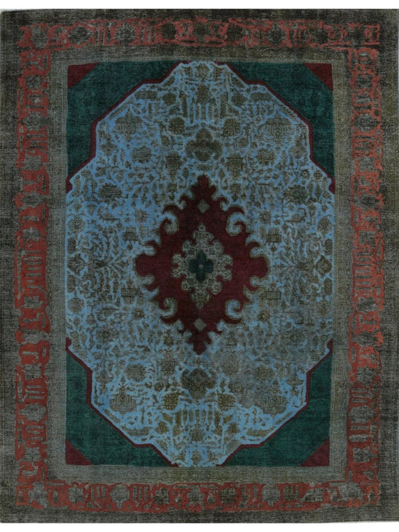 10x13 Overdyed Persian Area Rug - 110921.