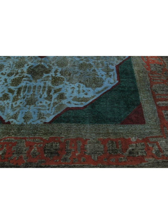 10x13 Overdyed Persian Area Rug - 110921.