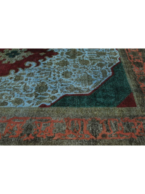 10x13 Overdyed Persian Area Rug - 110921.