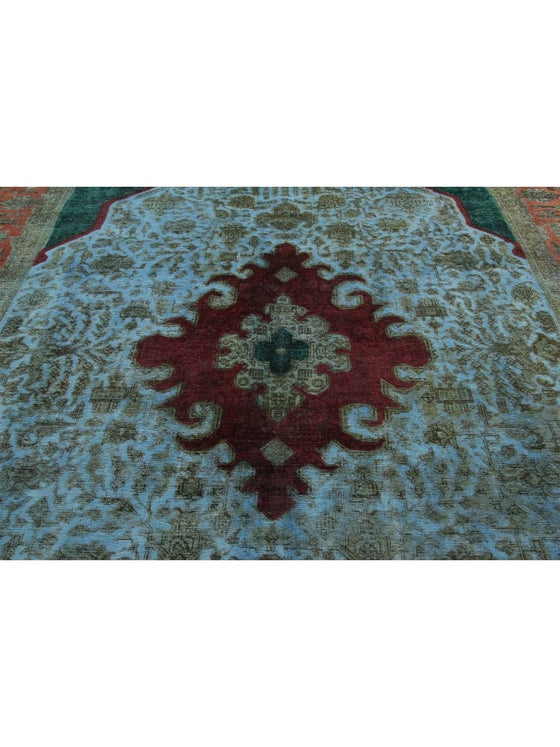 10x13 Overdyed Persian Area Rug - 110921.