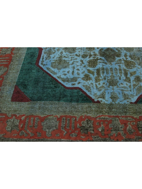 10x13 Overdyed Persian Area Rug - 110921.