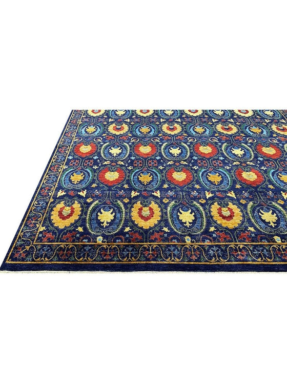 10x13 Transitional Suzani Area Rug - 502641.