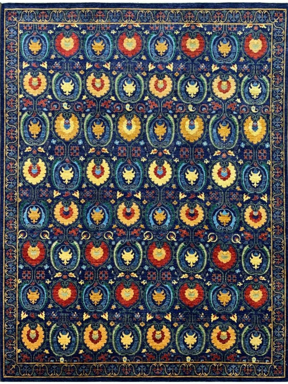 10x13 Transitional Suzani Area Rug - 502641.