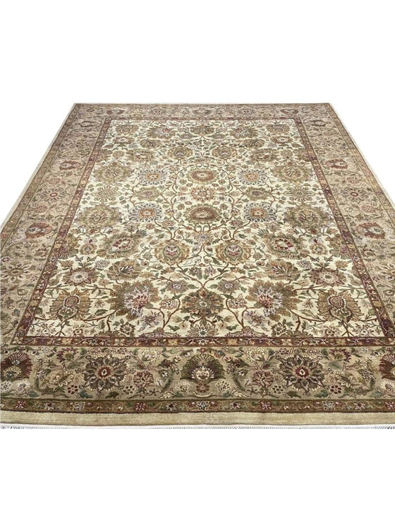 10x14 Indian Agra Area Rug - 105381.