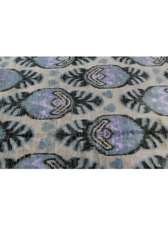 10x14 Indian Ikat Area Rug - 500929.