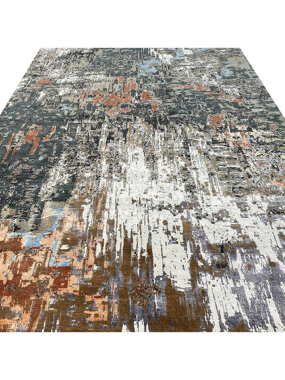 10x14 Modern Abstract Area Rug - 502636.