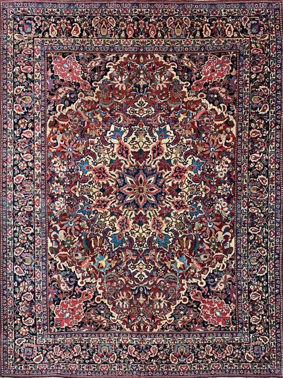 10x14 Old Persian Bakhtiari Sharcord Area Rug - 107442.