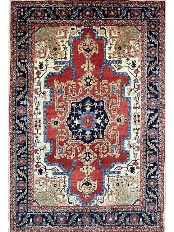 10x14 Old Persian Heriz Area Rug - 110323.