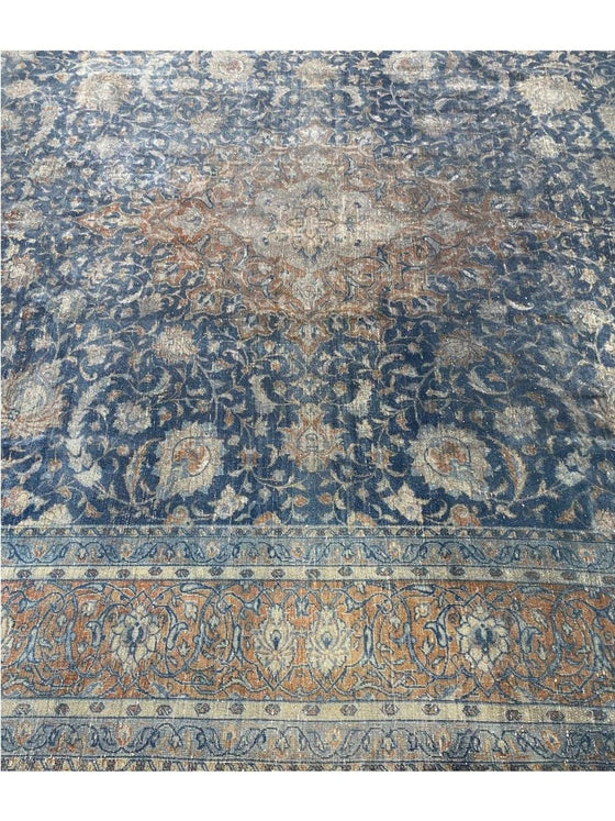 10x14 Old Persian Tabriz Area Rug - 110805.