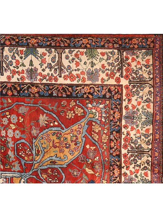 10x15 Antique Persian Bakhtiari Area Rug - 107131.