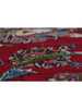Old Persian Kashan Area Rug - 9.11x15.0 - Red Navy - 110422.