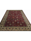 Old Persian Tabriz Area Rug - 9.9x15.9 - Red - Ivory 110413.