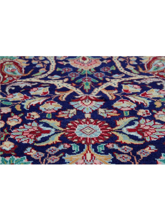 Old Persian Tabriz Area Rug - 10.2x15.9 - Navy Red - 110554.