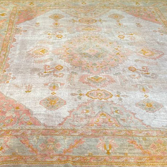 11x12 Antique Turkish Oushak Area Rug - 111095.